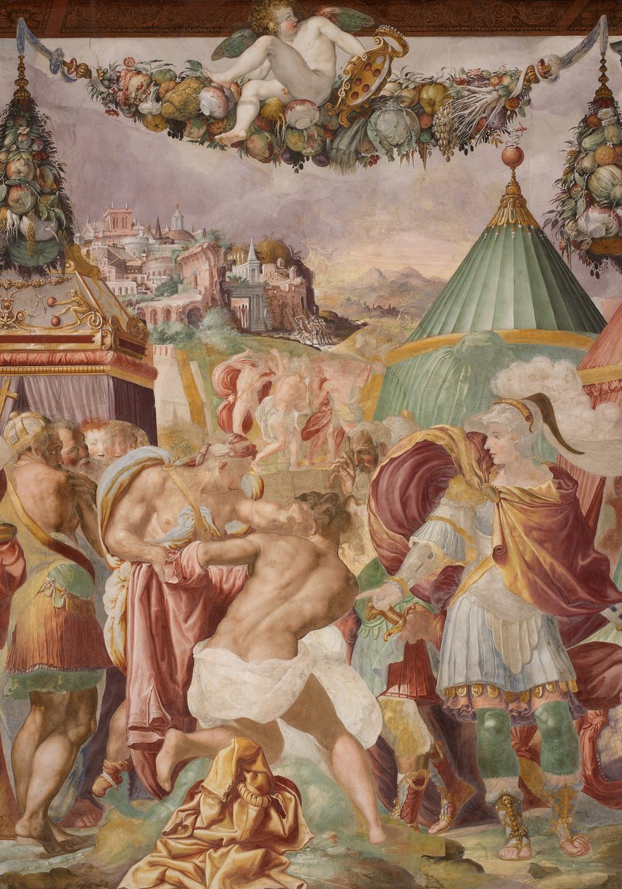 Camillo Punishes the Treacherous Teacher from Falerii by Francesco de Rossi Salviati Cecchino