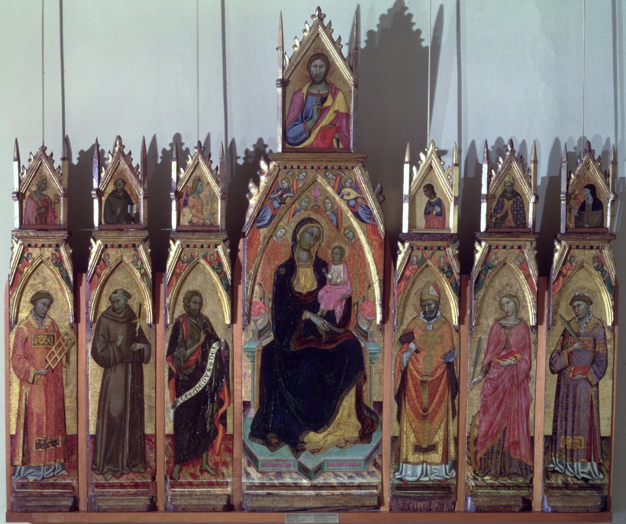 Madonna and Child, Christ and Saints, 1393 by Francesco da Ancona