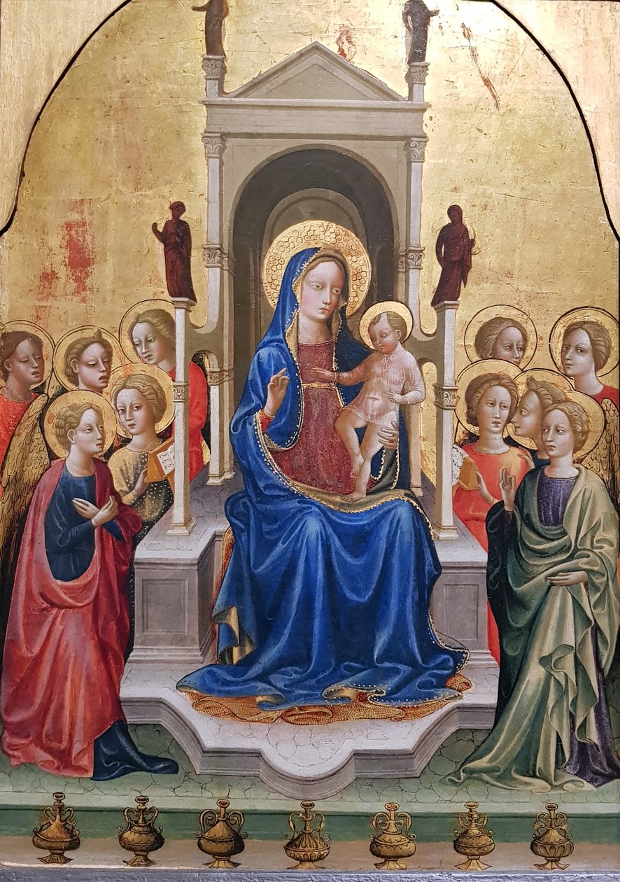Virgin and Child on a Throne, Surrounded by Ten Angels by Francesco di Antonio di Bartolomeo