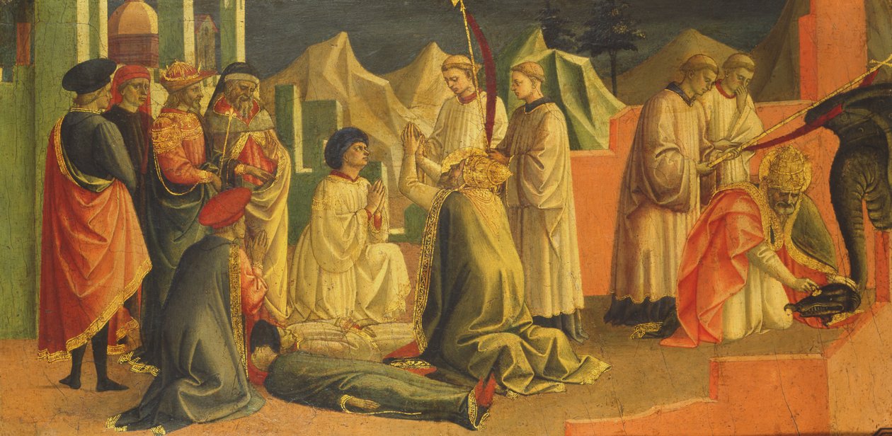 Story of Saint Sylvester by Francesco di Stefano Pesellino