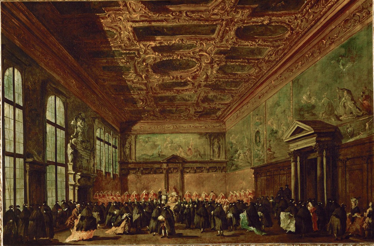 The council hall in the Doges