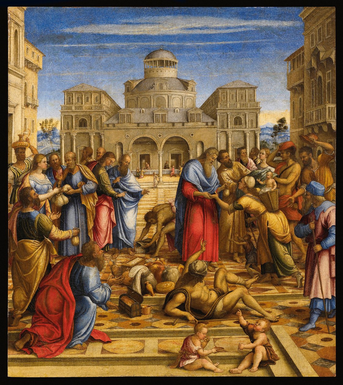 John the Merciful in Alexandria by Francesco (fl.1508 45) Rizzi da Santacroce