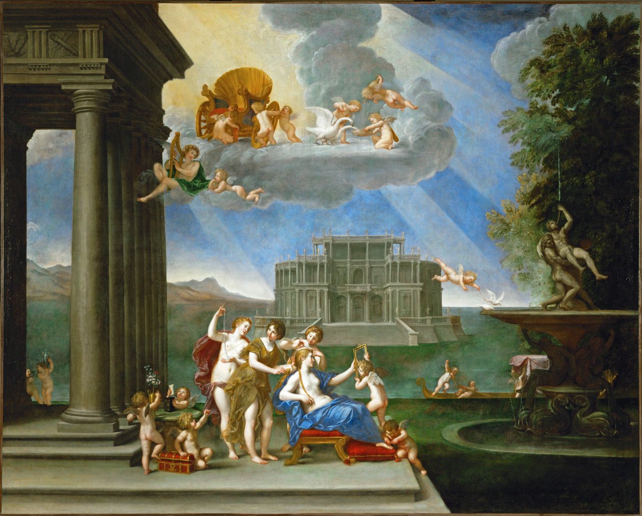 Venus at Her Toilette by Francesco Albani