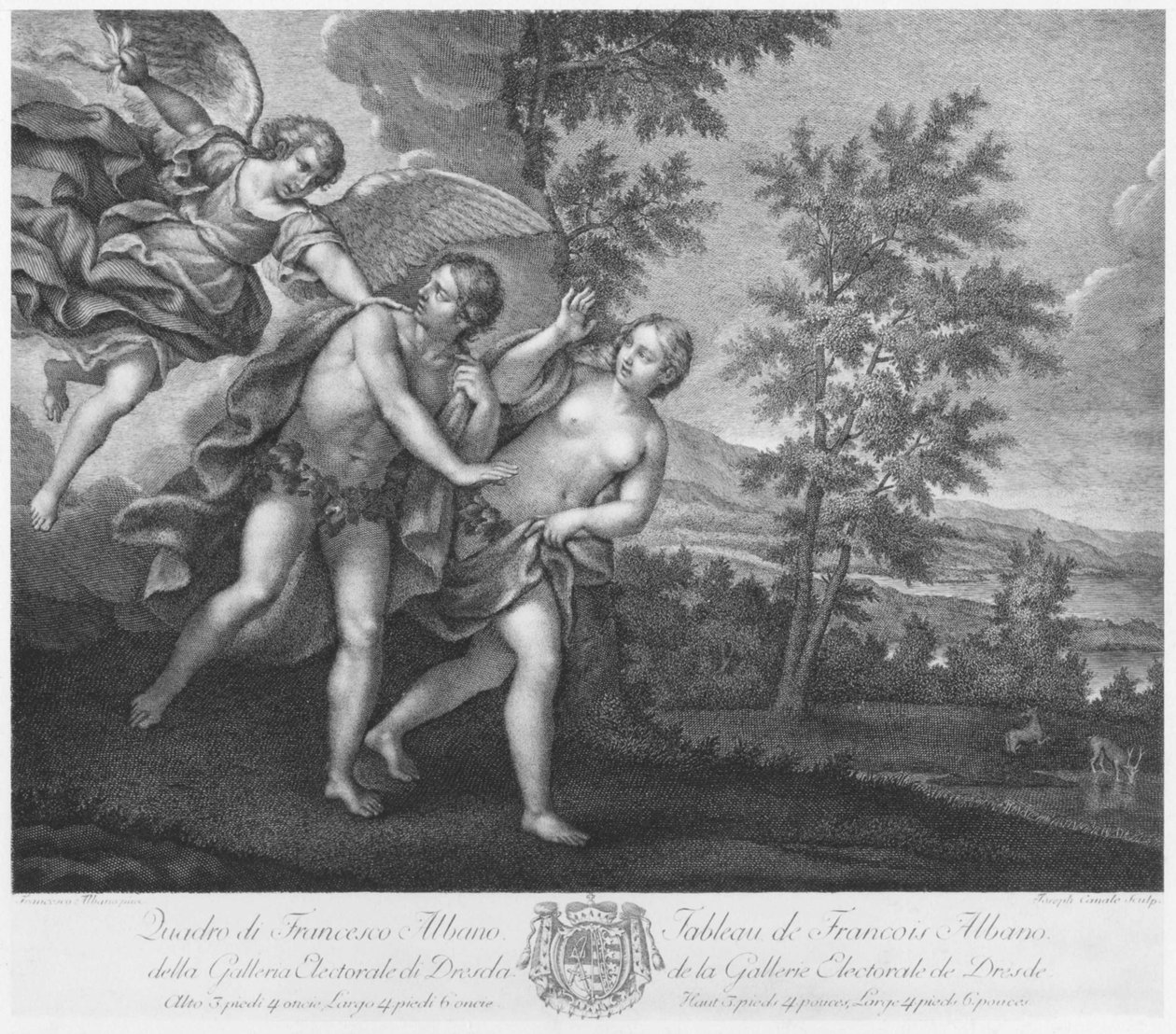 The Expulsion from Paradise by Francesco Albani