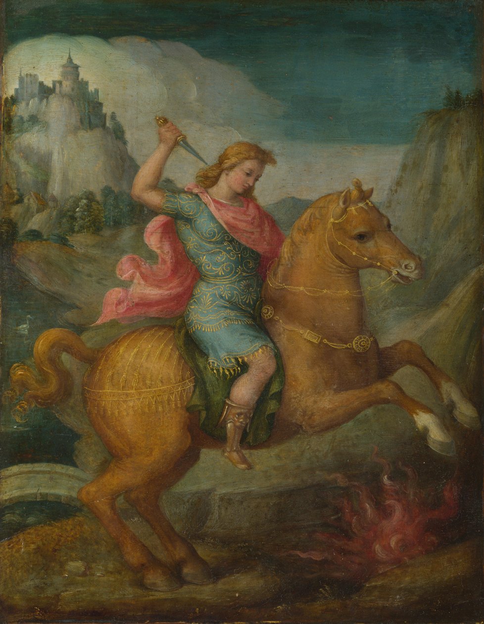 Marcus Curtius, c. 1525 by Francesco Ubertini Bacchiacca