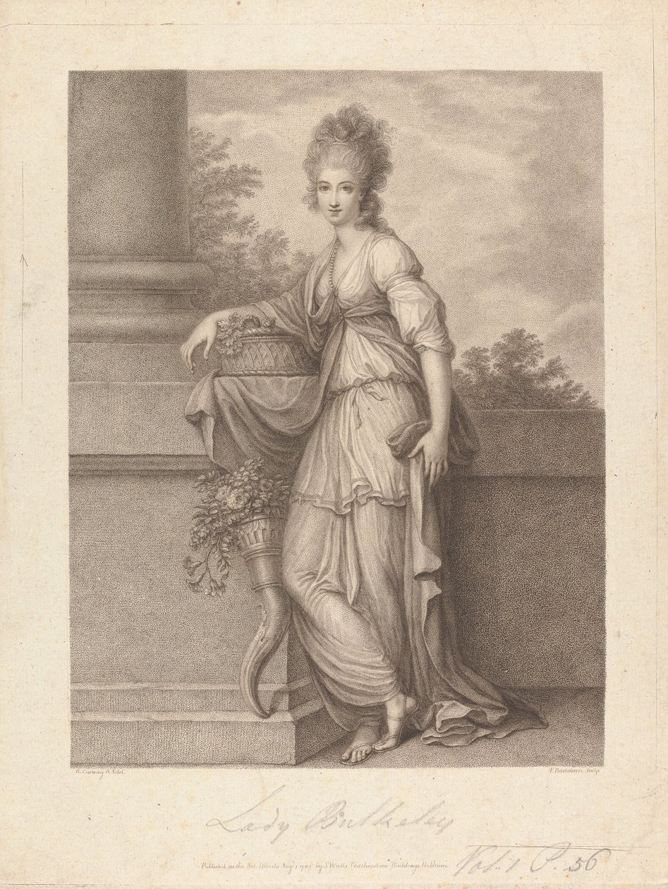 Lady Elizabeth Harriet Bulkeley (née Warren) by Francesco Bartolozzi