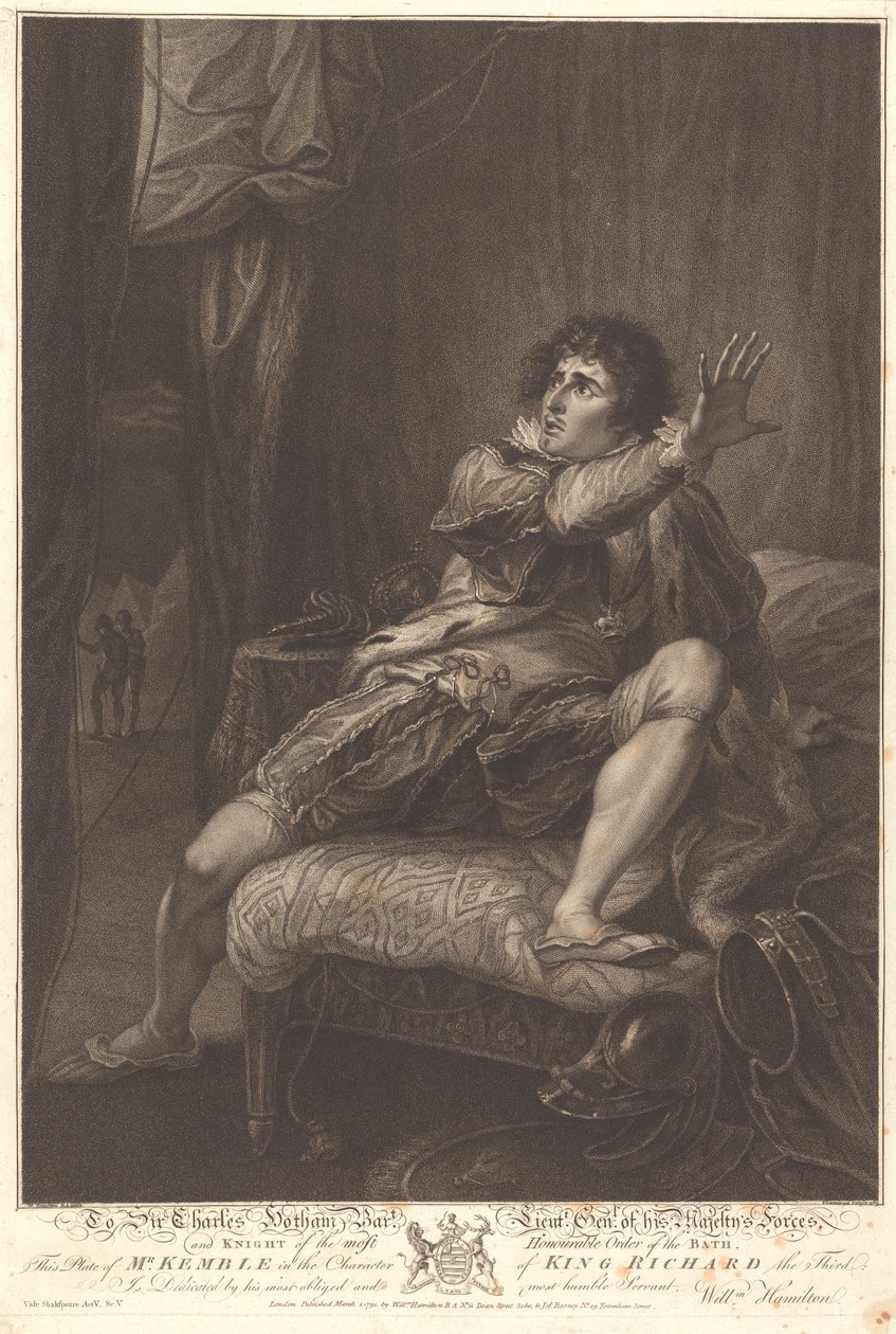 Mr. Keuible in the Character of King Richard III by Francesco Bartolozzi