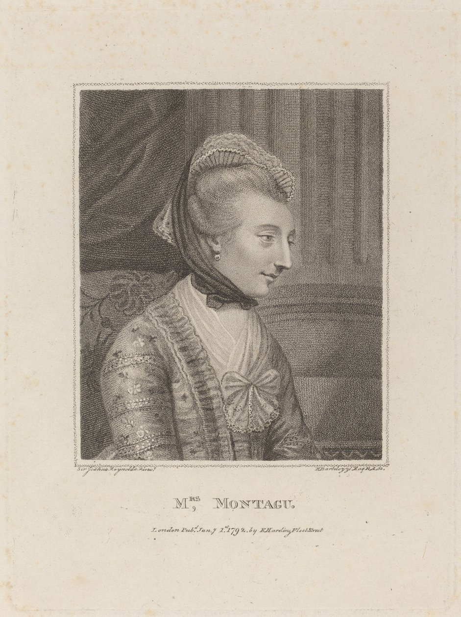 Mrs. Montague, 1792 by Francesco Bartolozzi