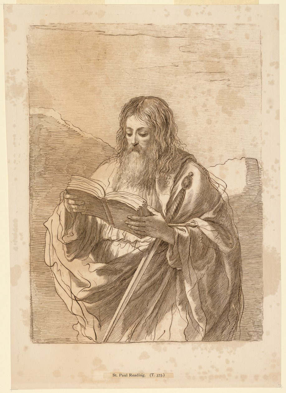 Saint Paul Reading by Francesco Bartolozzi