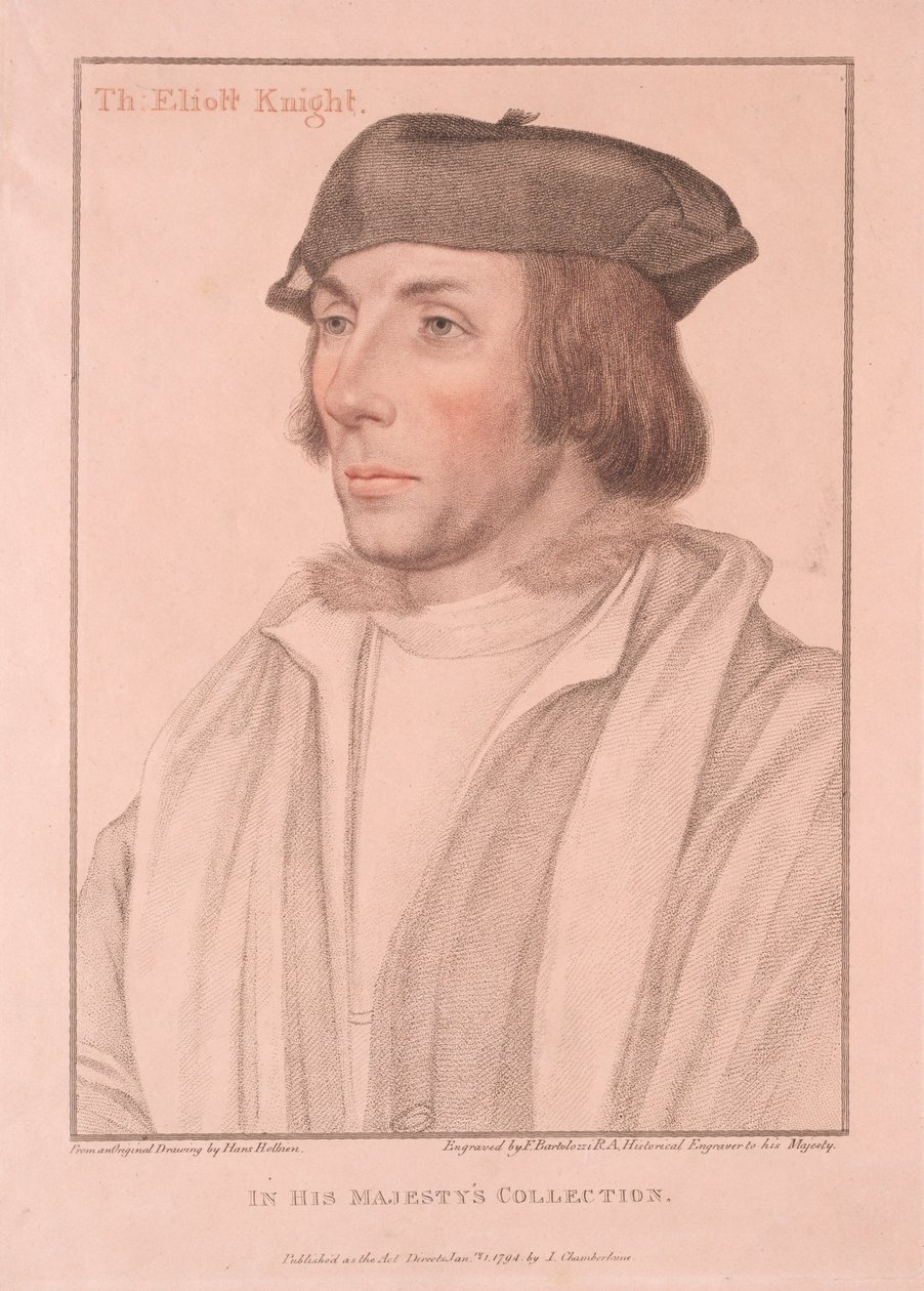 Sir Thomas Eliott, 1794 by Francesco Bartolozzi