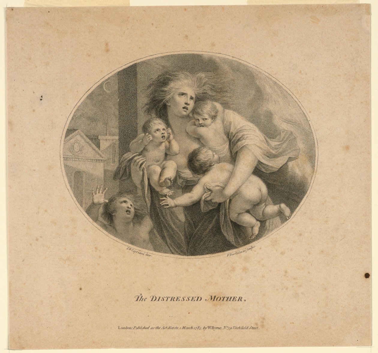 The Distressed Mother by Francesco Bartolozzi