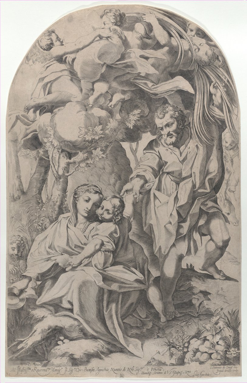The Rest on the Flight into Egypt by Francesco Brizio