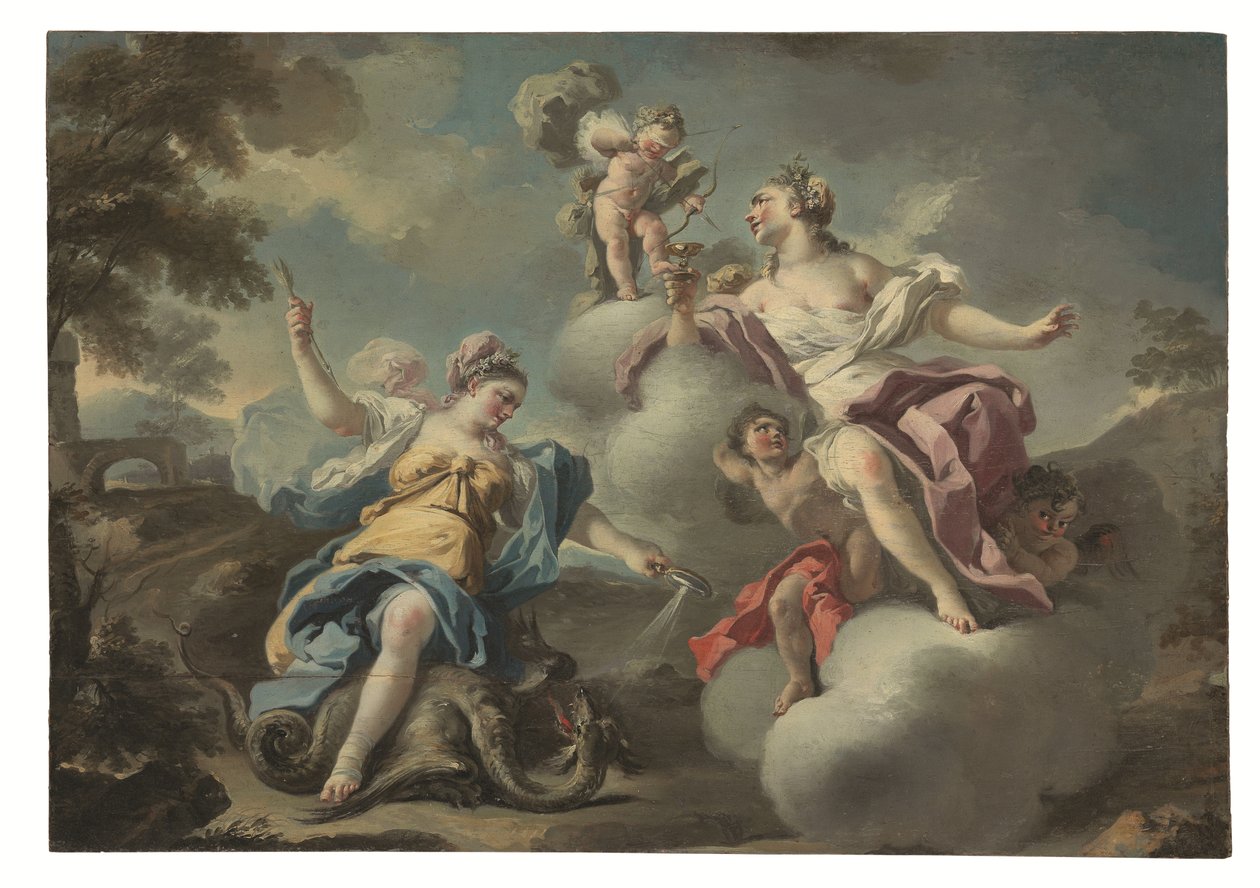One of a Pair of Allegories by Francesco Celebrano