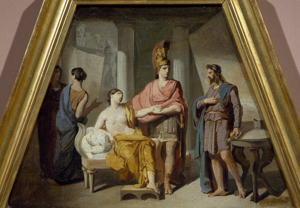 Alexander Ceding His Mistress Campaspe to Apelles by Francesco Coghetti