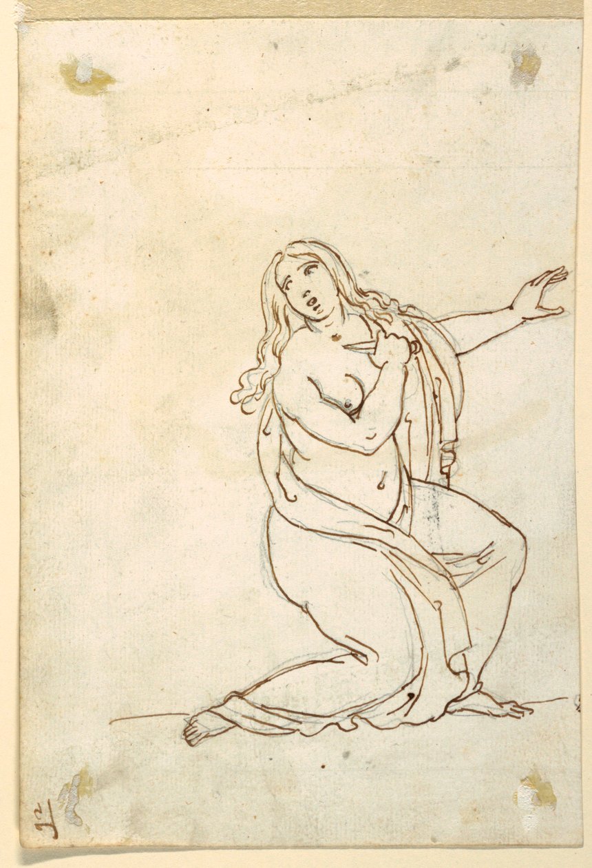 Lucretia or Tarquinia Stabbing Herself by Francesco Coghetti