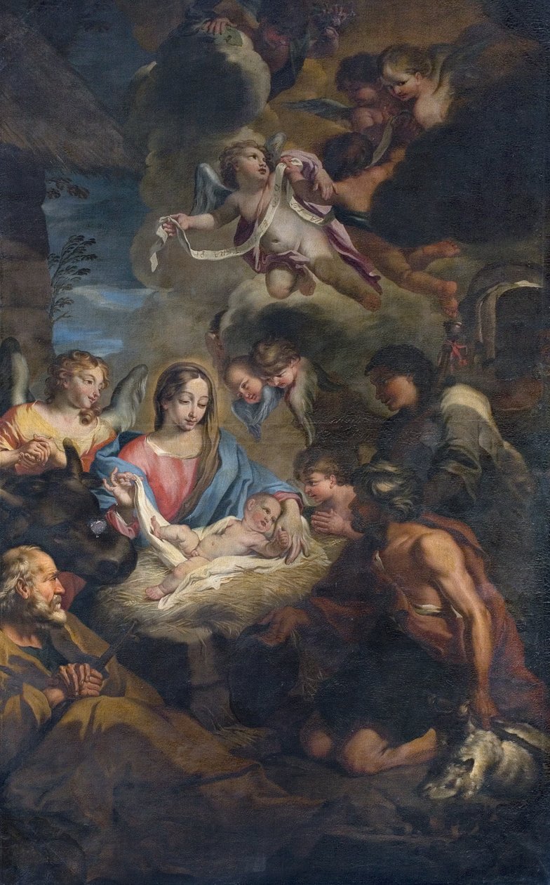 Adoration of the Shepherds by Francesco Fabbrica