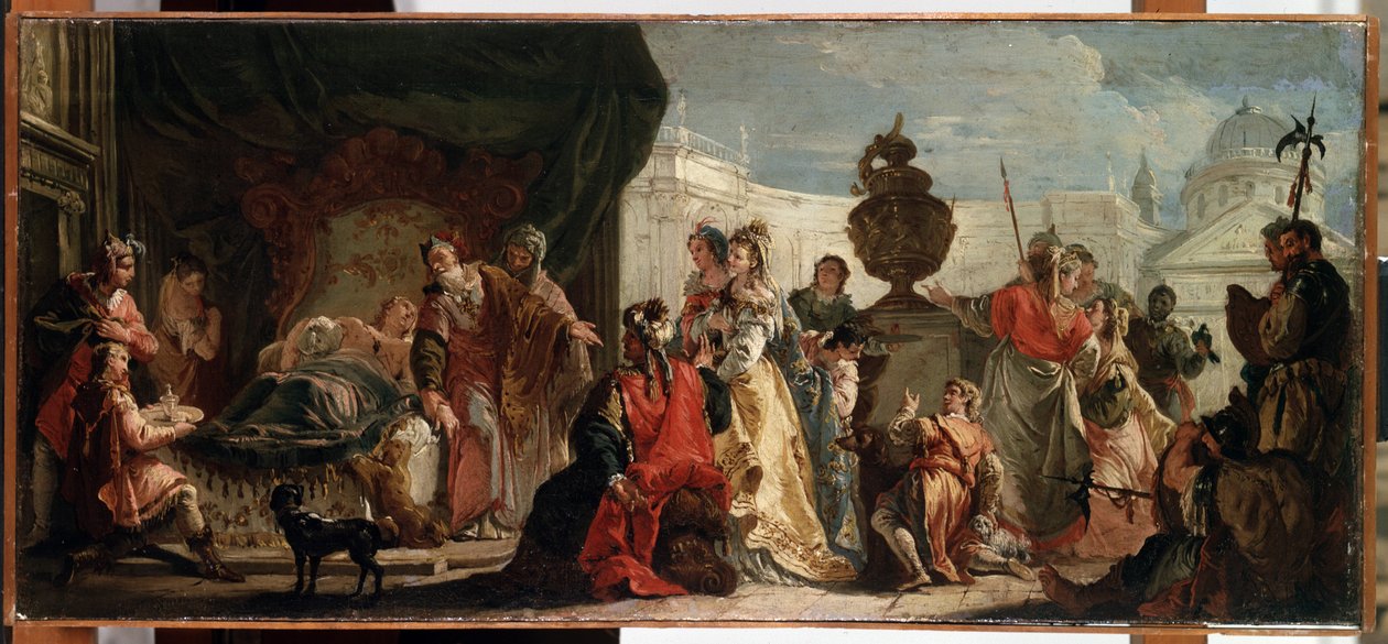 Antiochus and Stratonice. Antiochus, son of King Seleucus I Nicator, is treated by the physician Erasistratus of Ceos for an illness caused by his love for Stratonice, his father