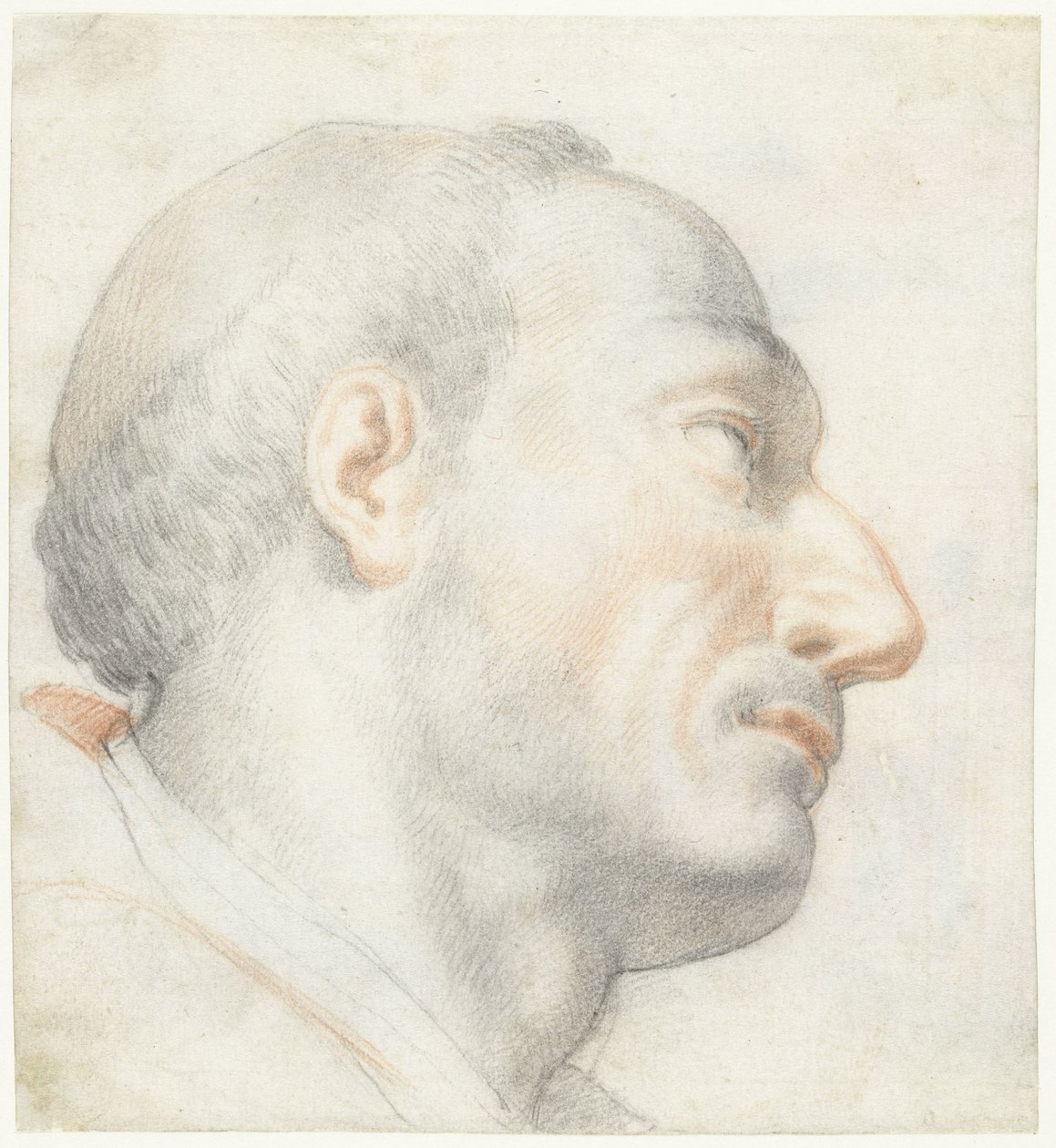 The Head of San Carlo Borromeo by Francesco Furini (attributed to)