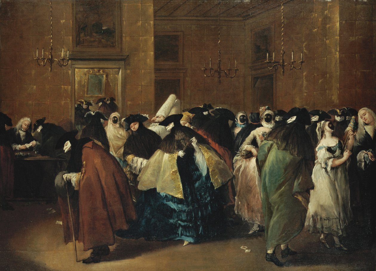 Casino Il Ridotto in Venice by Francesco Guardi
