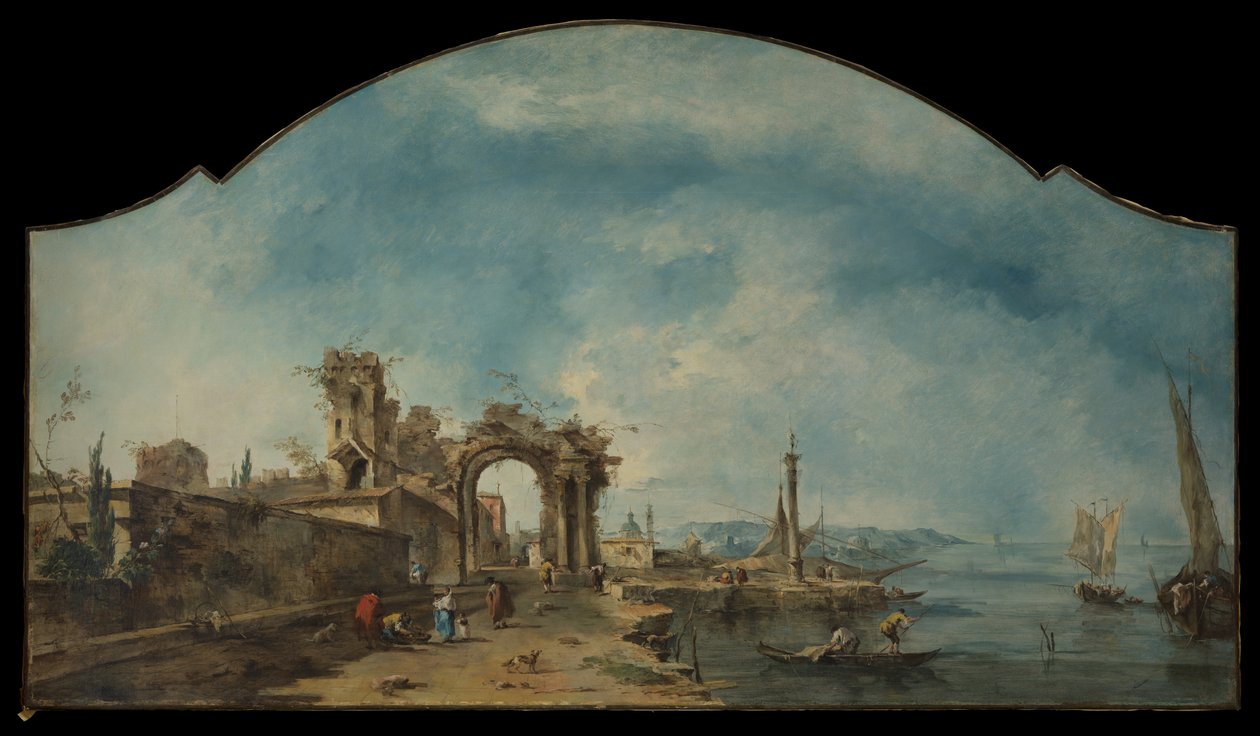Fantastic Landscape by Francesco Guardi
