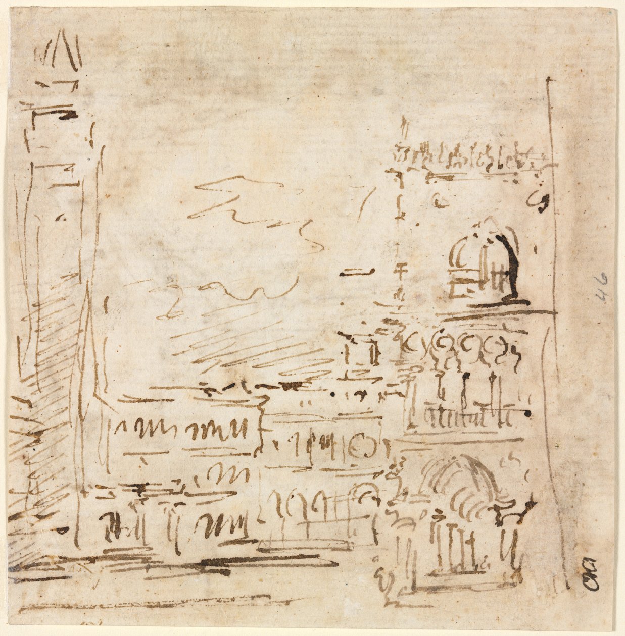 Piazza San Marco with Doges Palace by Francesco Guardi