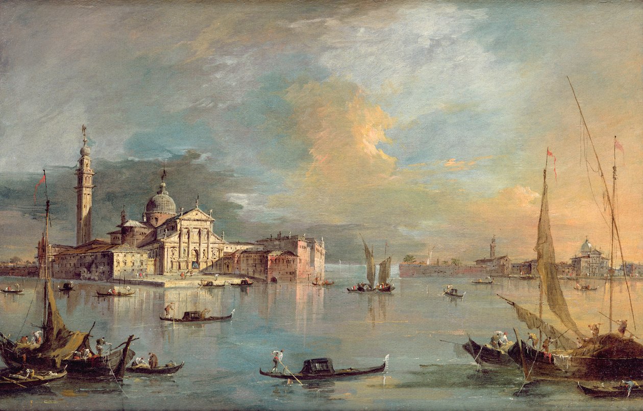 San Giorgio Maggiore, Venice, with the Giudecca and Zitelle by Francesco Guardi