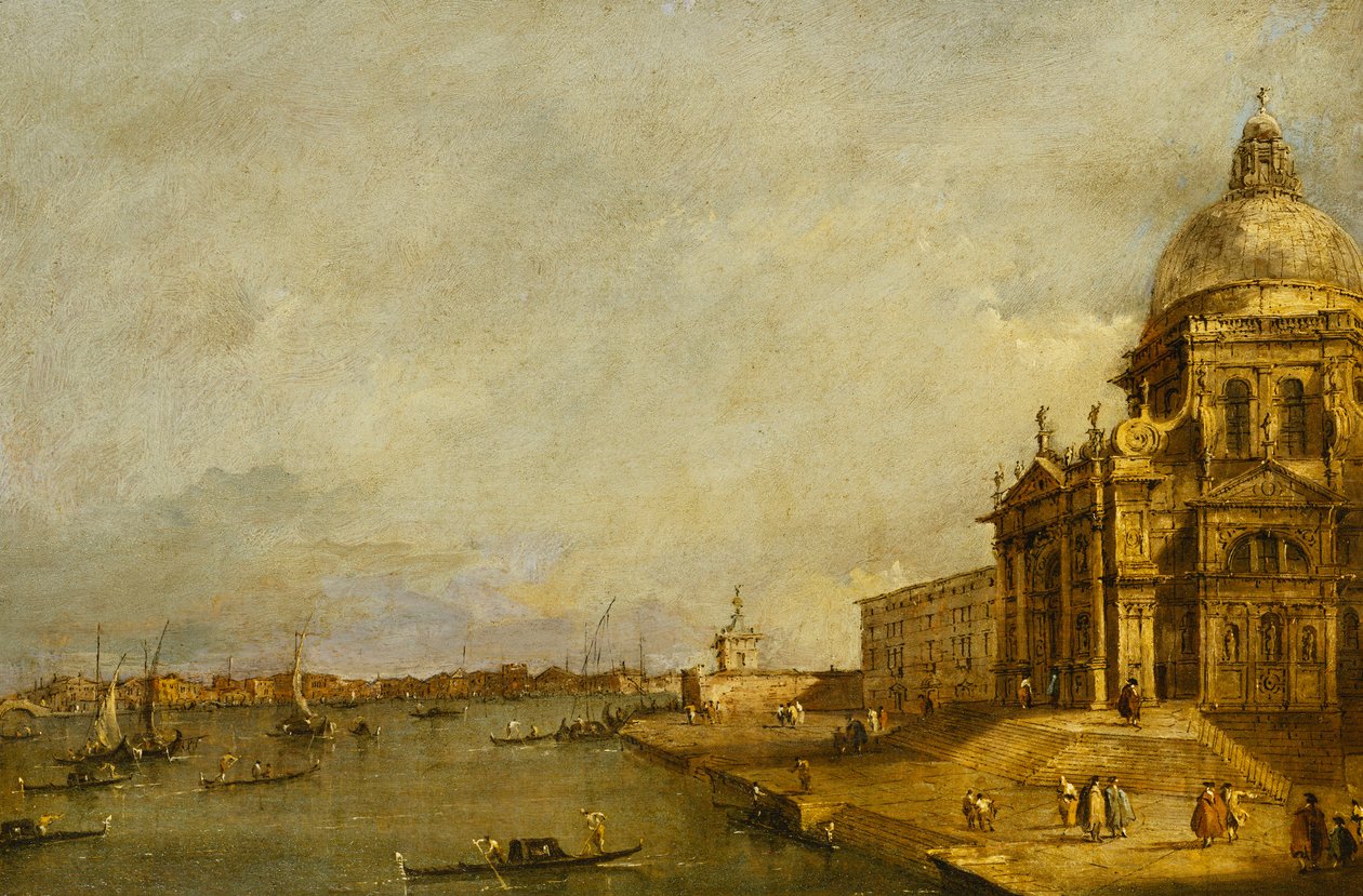 Santa Maria delle Salute and the Entrance to the Grand Canal, Venice, Looking East by Francesco Guardi