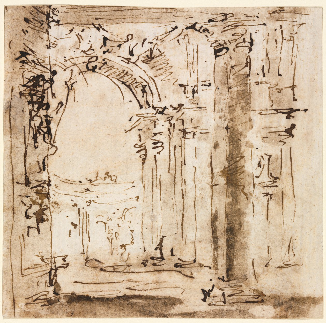 Sketch of the Labyrinth of the Villa Pisani by Francesco Guardi
