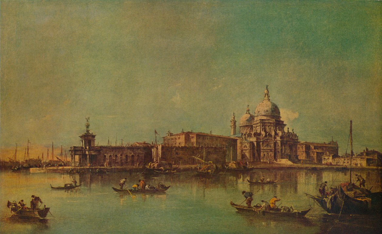 The Dogana and Salute, Venice by Francesco Guardi