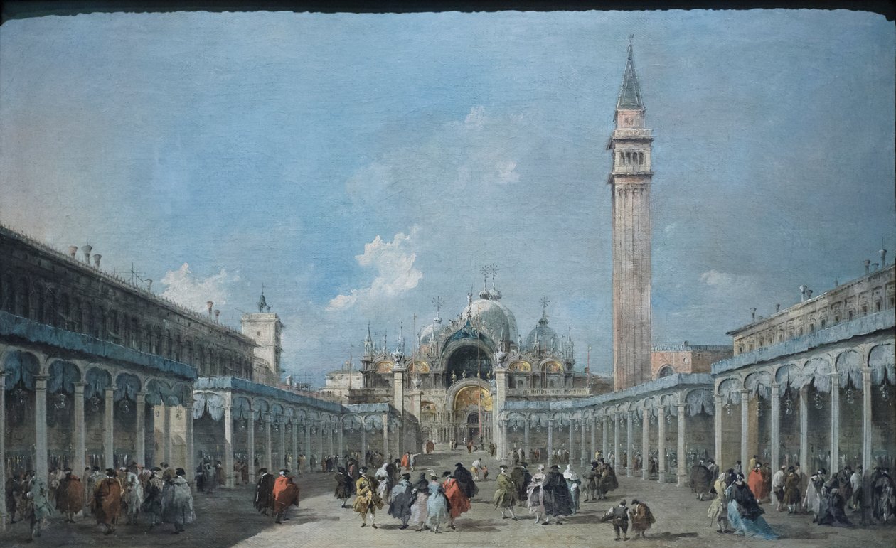 The Feast of the Ascension in the Piazza San Marco by Francesco Guardi