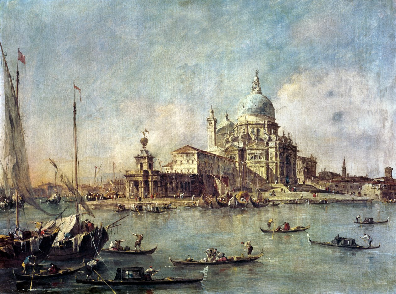 Venice, The Punta della Dogana with Santa Maria della Salute, c.1770 by Francesco Guardi