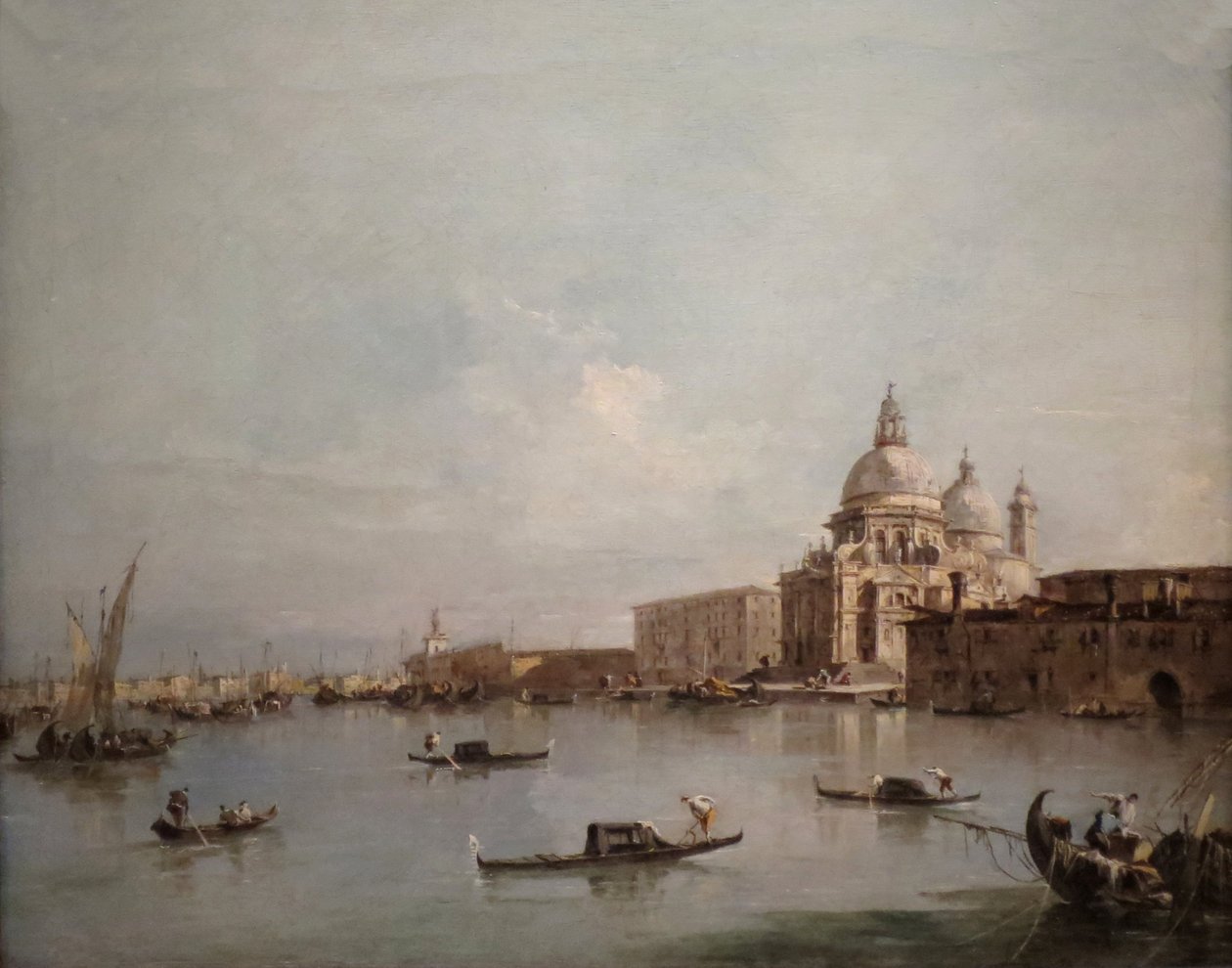 View of the Santa Maria della Salute with the Dogana di Mare by Francesco Guardi