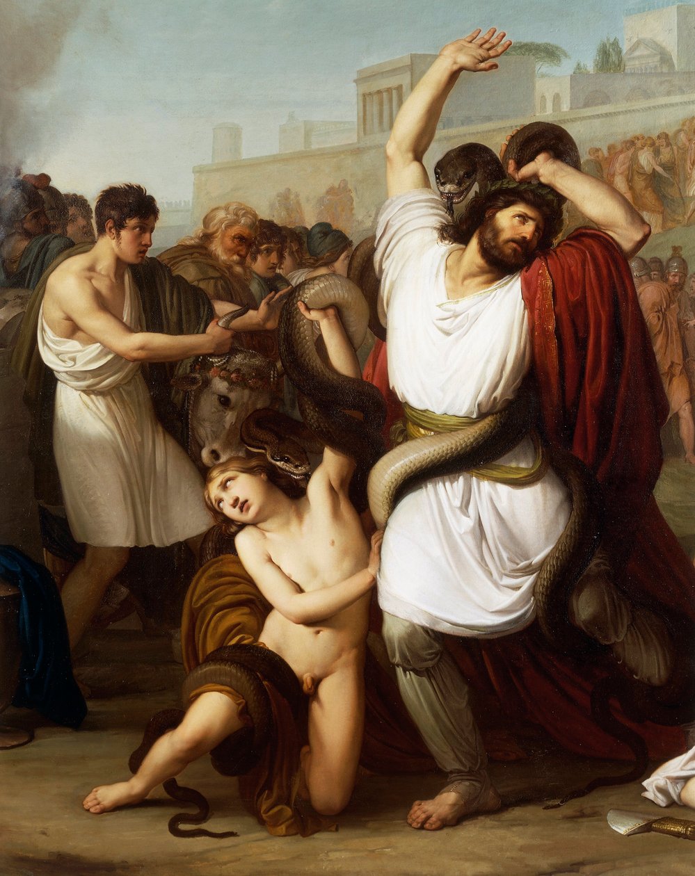 Troyan Priest Laocoon (detail) by Francesco Hayez