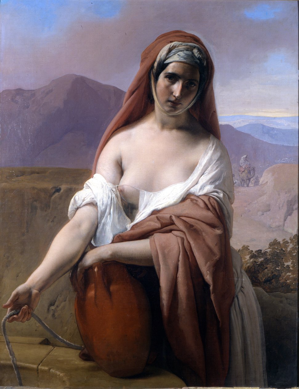 Rebecca at the well. Painting by Francesco Hayez. Accademia di Brera. Milan by Francesco Hayez