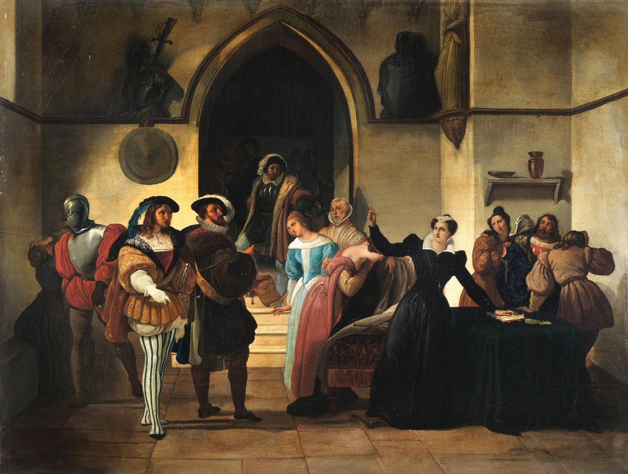 Stuart is Sentenced to Death, c.1857 by Francesco Hayez