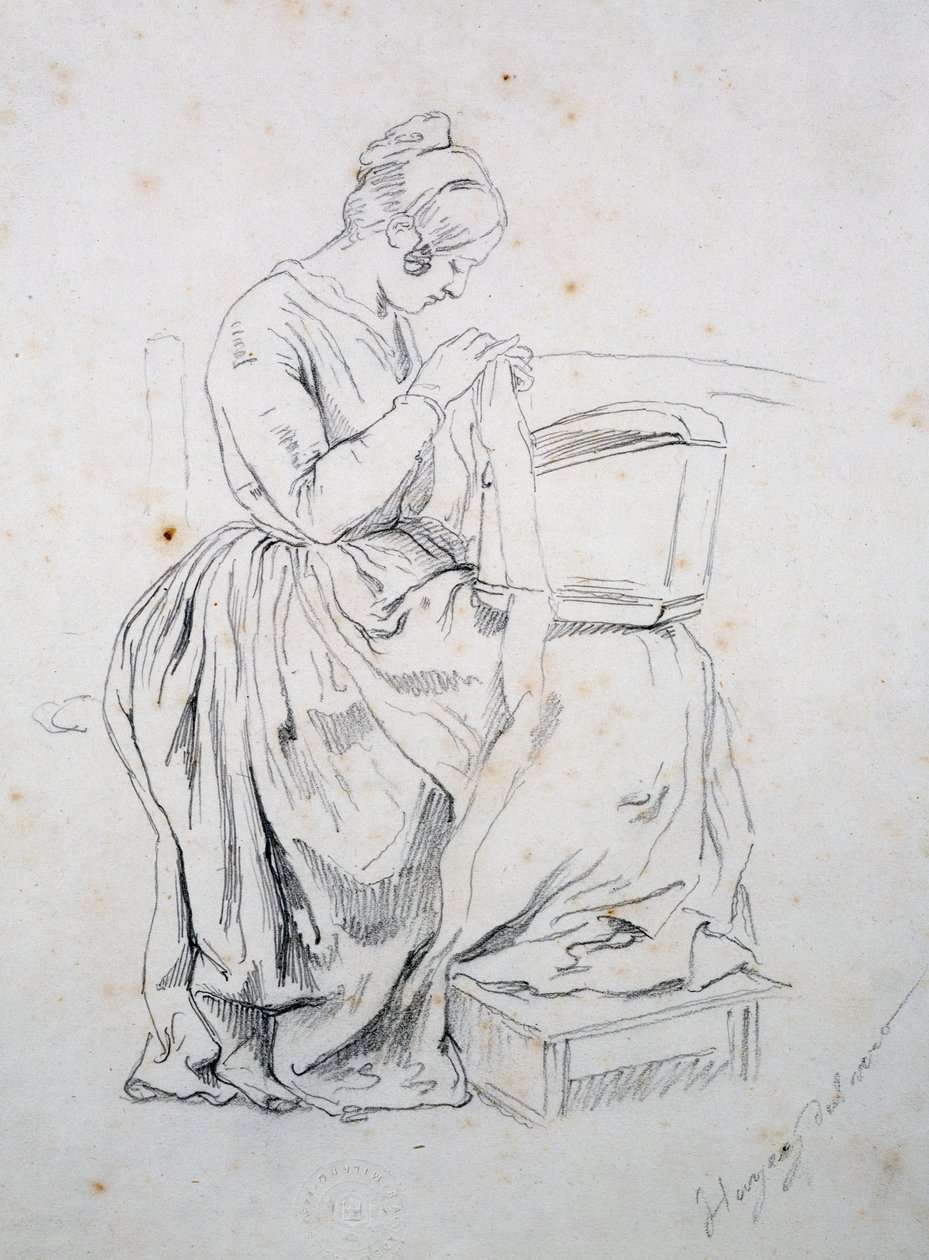 Study for Portrait of His Wife by Francesco Hayez