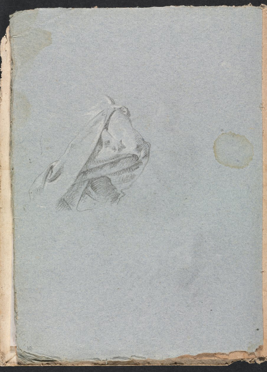 Verona Sketchbook: Drapery Study Page 10, 1760 by Francesco Lorenzi