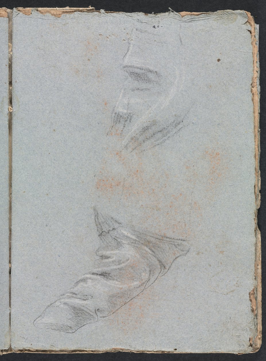 Verona Sketchbook: Drapery Study (detail) by Francesco Lorenzi