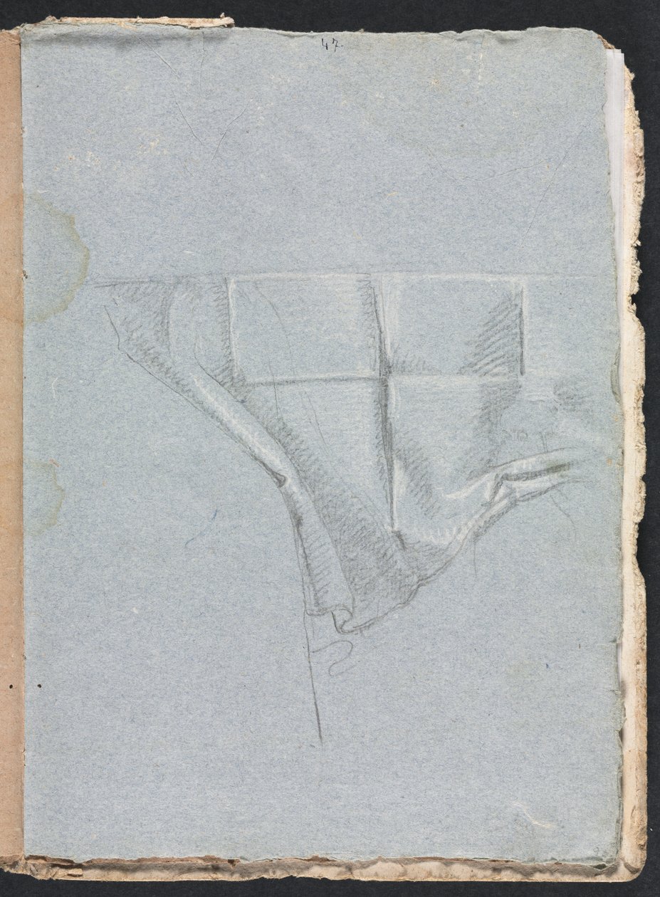Verona Sketchbook: Drapery Study (detail) by Francesco Lorenzi