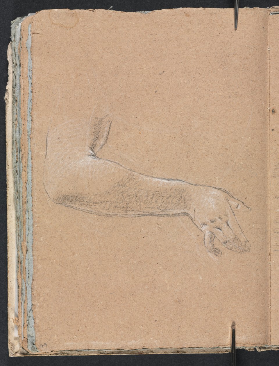 Verona Sketchbook: Female right arm and hand (page 44) by Francesco Lorenzi