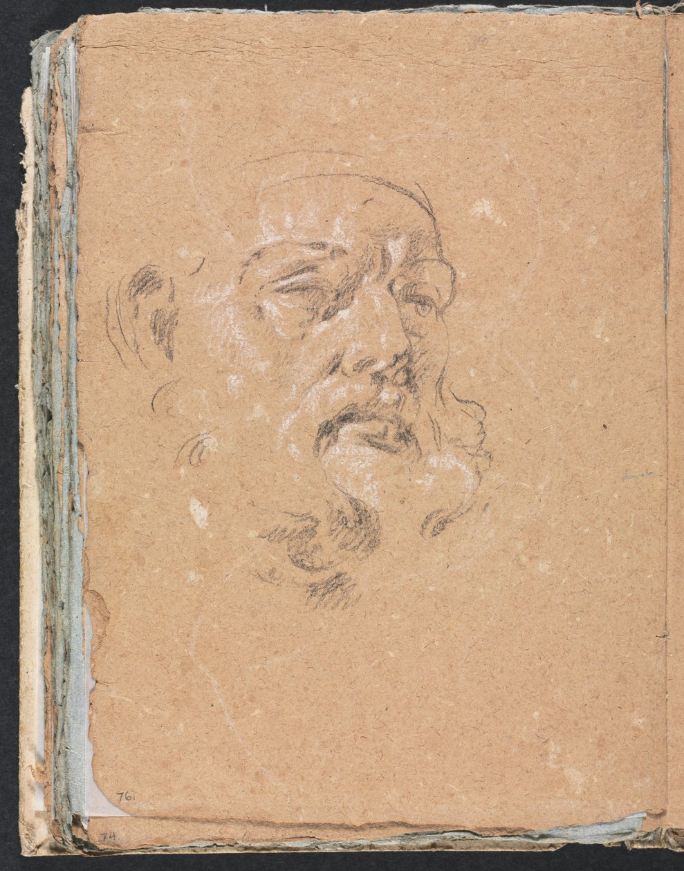 Verona Sketchbook: Male Head (detail) by Francesco Lorenzi