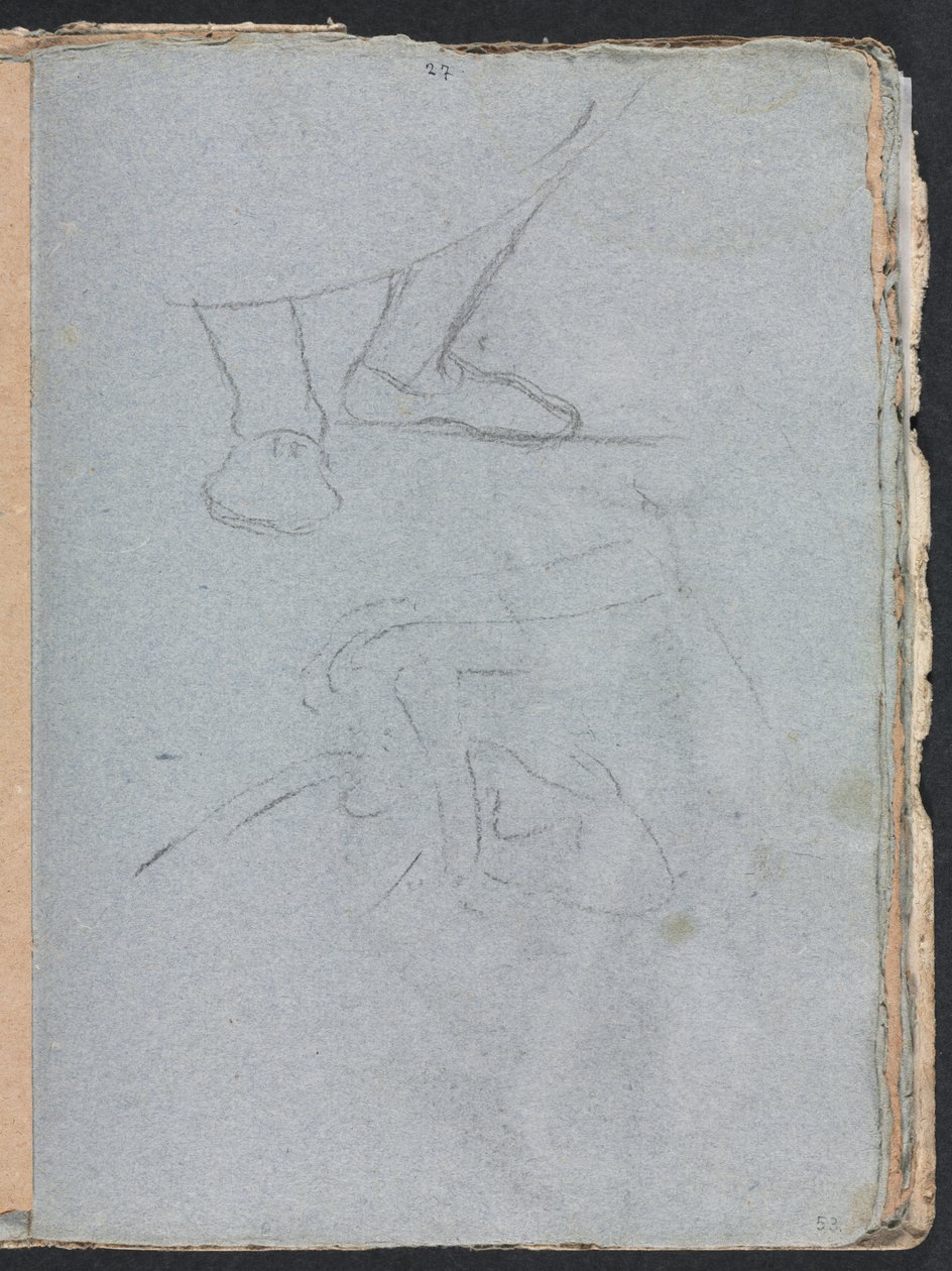 Verona Sketchbook: Study of feet page 53 by Francesco Lorenzi