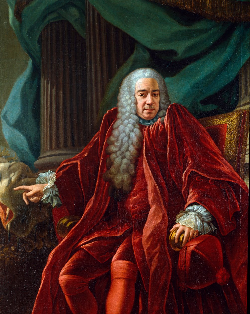 Portrait of Agostino Viale, Doge of the Republic of Genoa by Francesco Narice