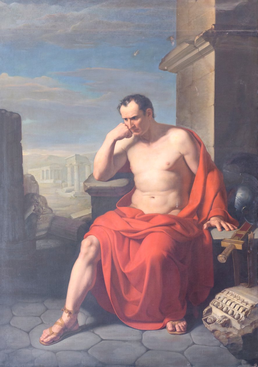 Marius sitting on the ruins of Carthage by Francesco Oliva