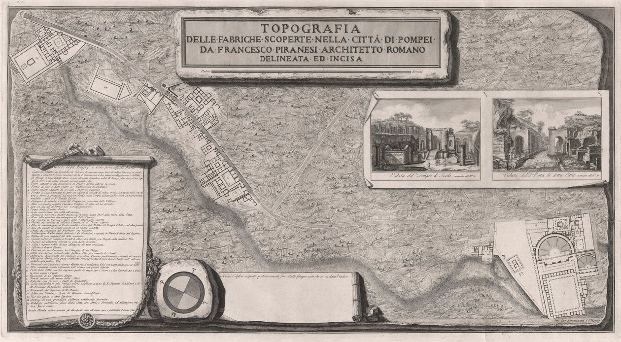 Topography of the Factories Discovered in the City of Pompeii by Francesco Piranesi
