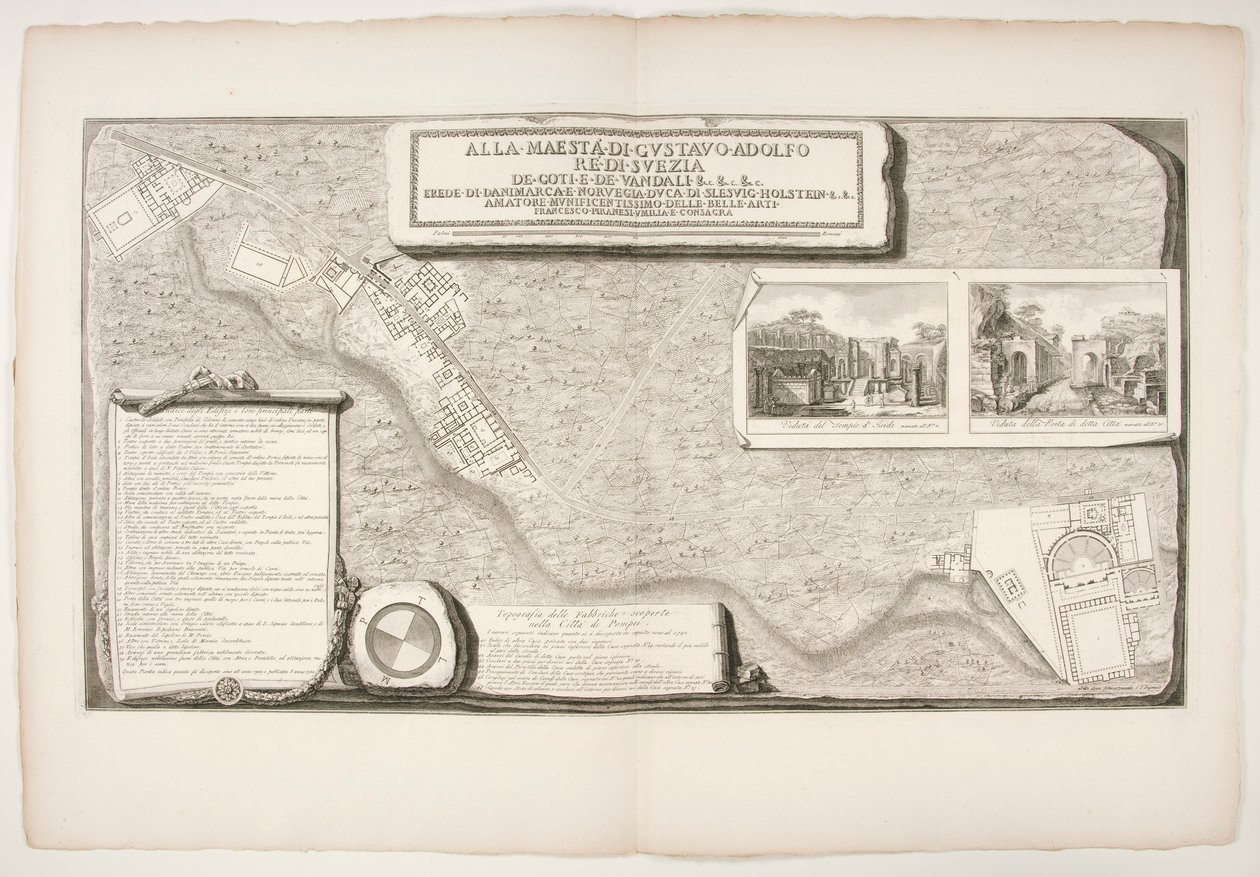 Topography of the Factories Discovered in the City of Pompeii by Francesco Piranesi
