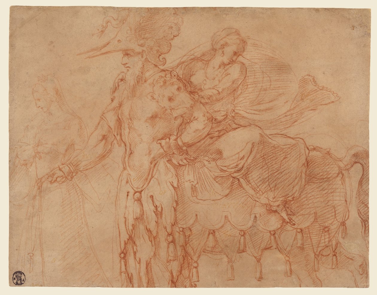 Centaur and Lapith by Francesco Primaticcio