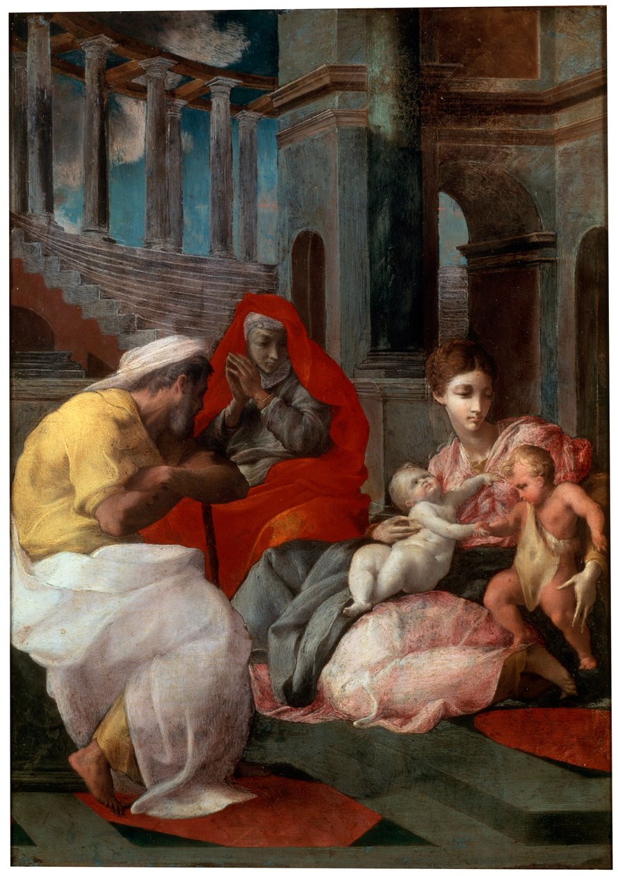 The Holy Family with John the Baptist and Saint Elizabeth by Francesco Primaticcio