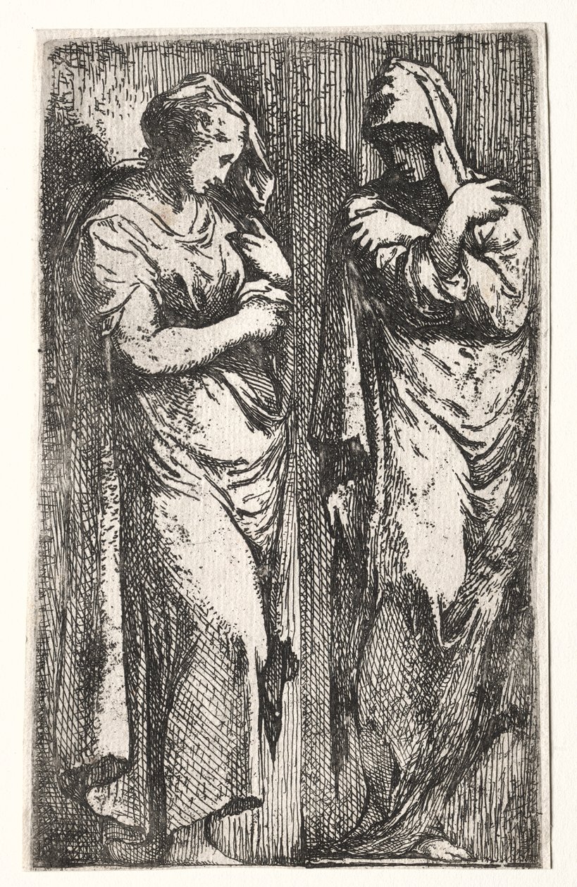 Two Roman Women by Francesco Primaticcio