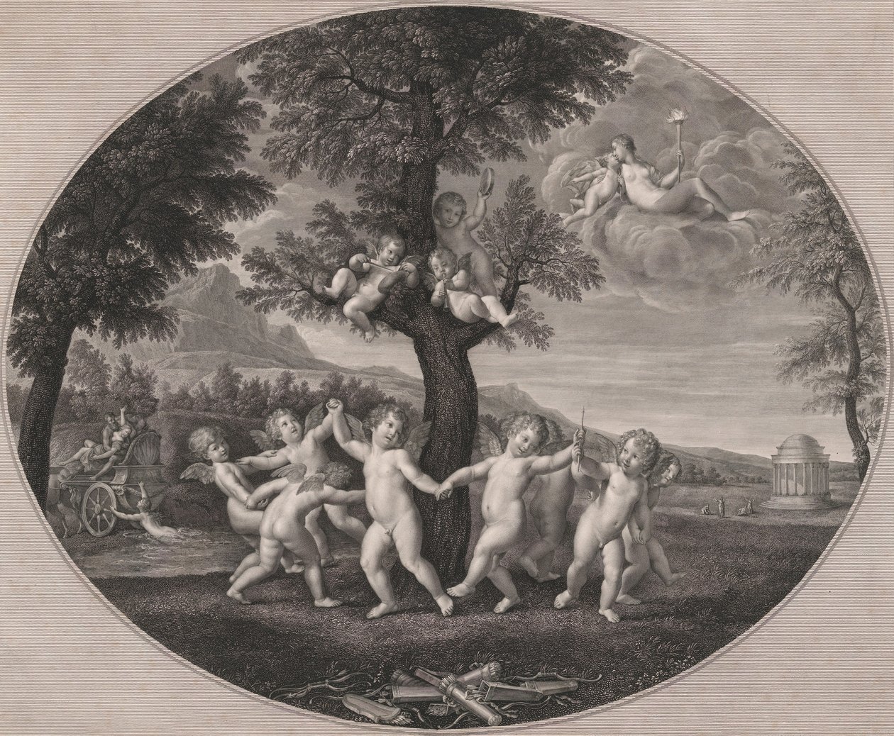 Amorini Celebrate the Rape of Proserpina, 1805-12 by Francesco Rosaspina
